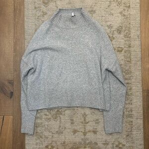& other stories grey mock neck sweater